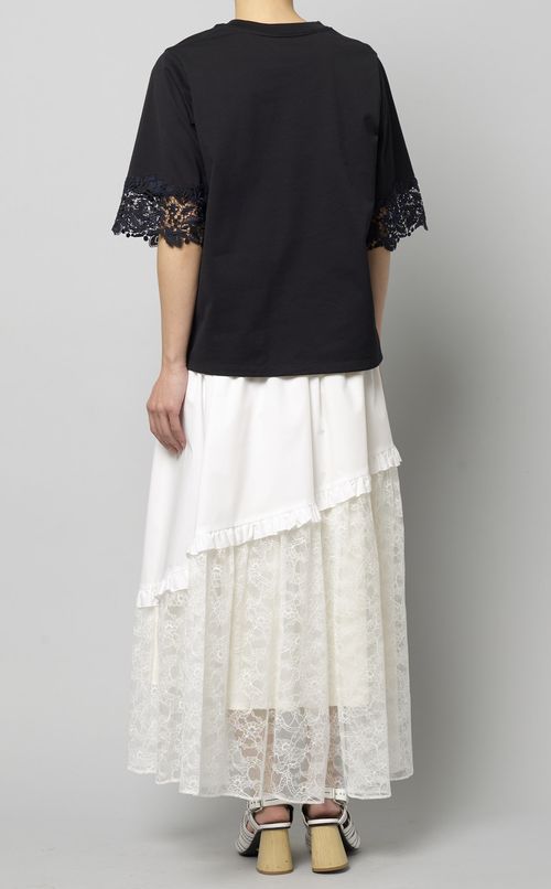 レーススリーブカットソー