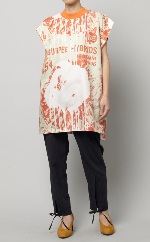 サイドスリットプリントプルオーバー