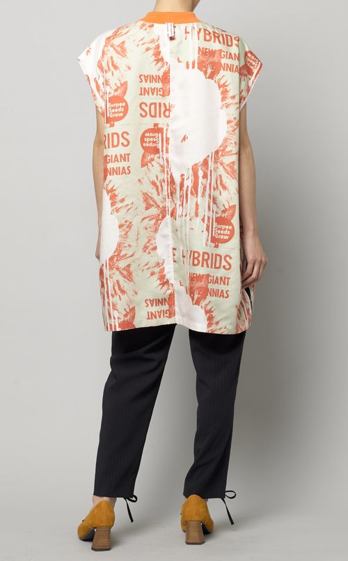 サイドスリットプリントプルオーバー