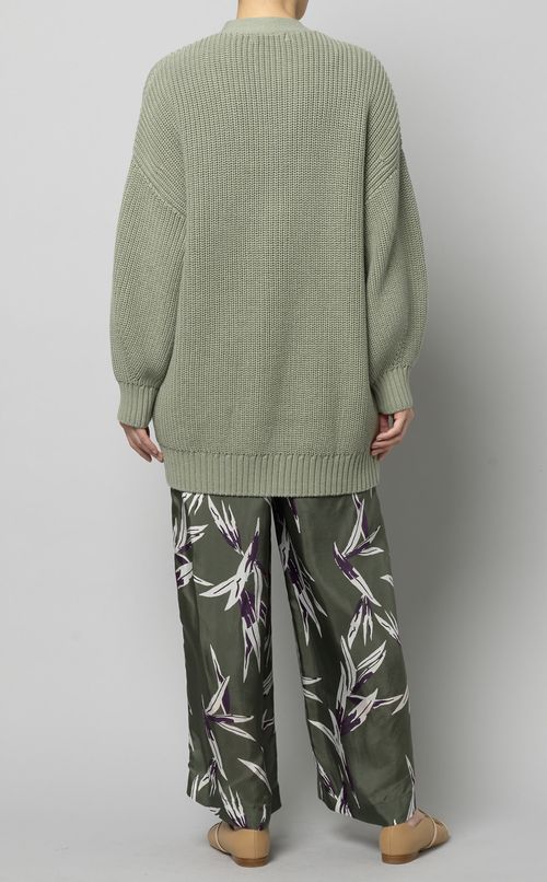 コットンVネックカーディガン