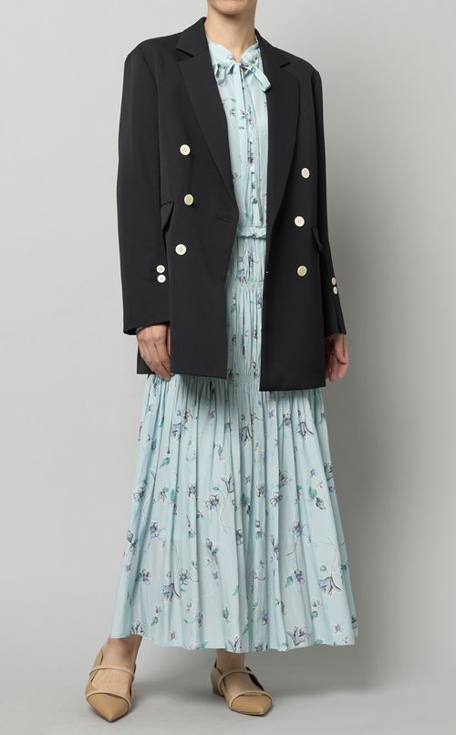 フラワープリントティアードワンピース