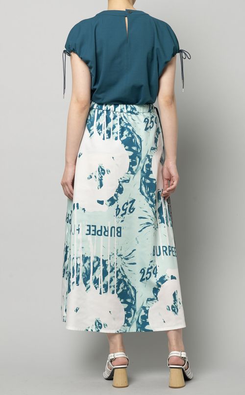 プリントラップスカート