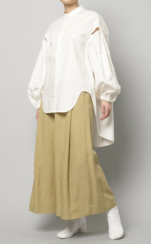 パフスリーブコクーンシャツ