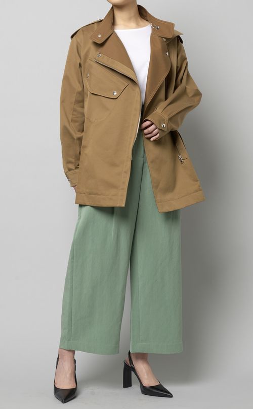 ジップアップトレンチジャケット