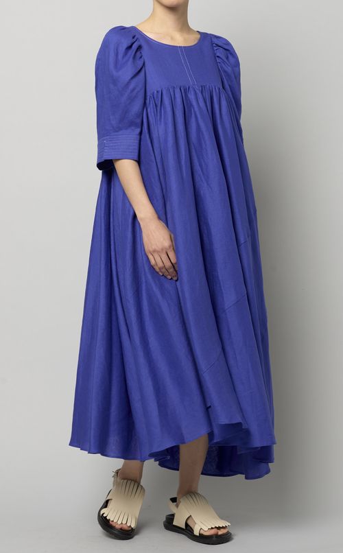 イレギュラーヘムリネンワンピース