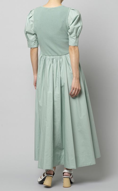 ニットコンビフレアワンピース