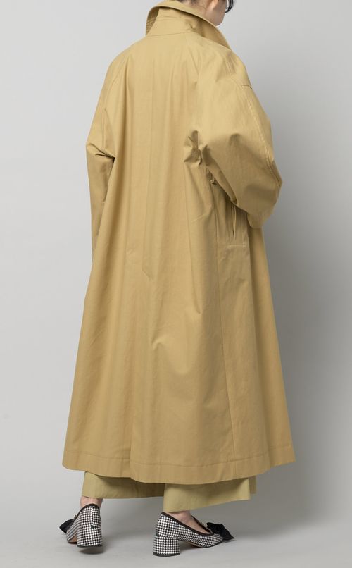 ベルト付コットンロングコート