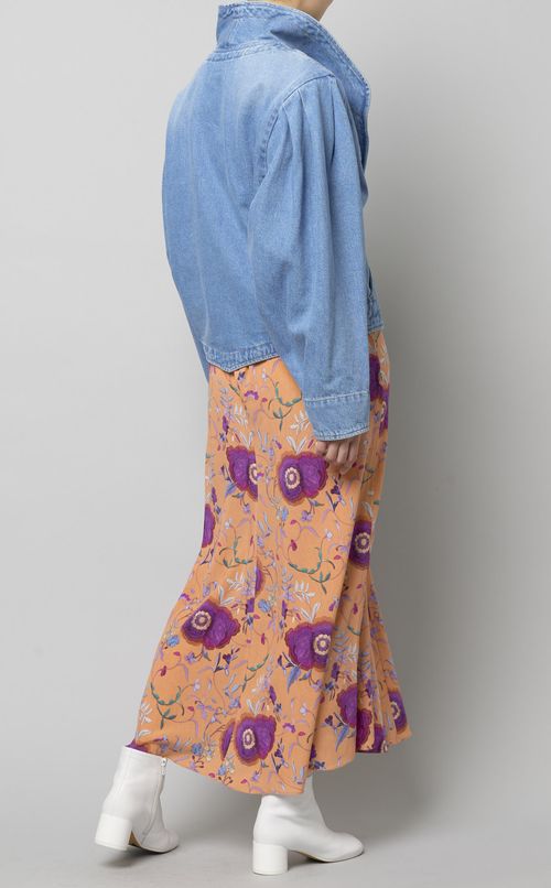 パフショルダーデニムジャケット