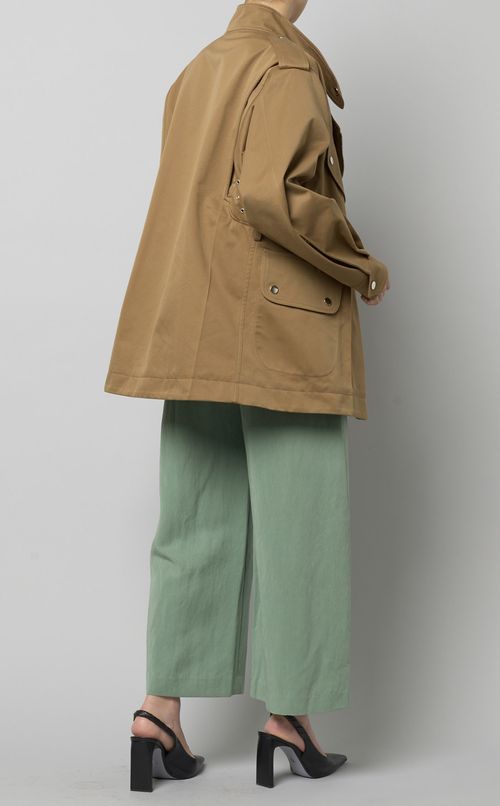ジップアップトレンチジャケット