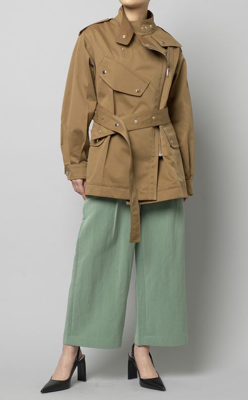 ジップアップトレンチジャケット