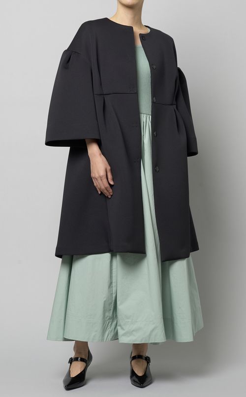 ニットコンビフレアワンピース