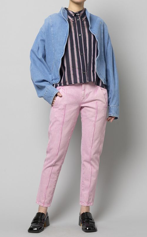 パフショルダーデニムジャケット