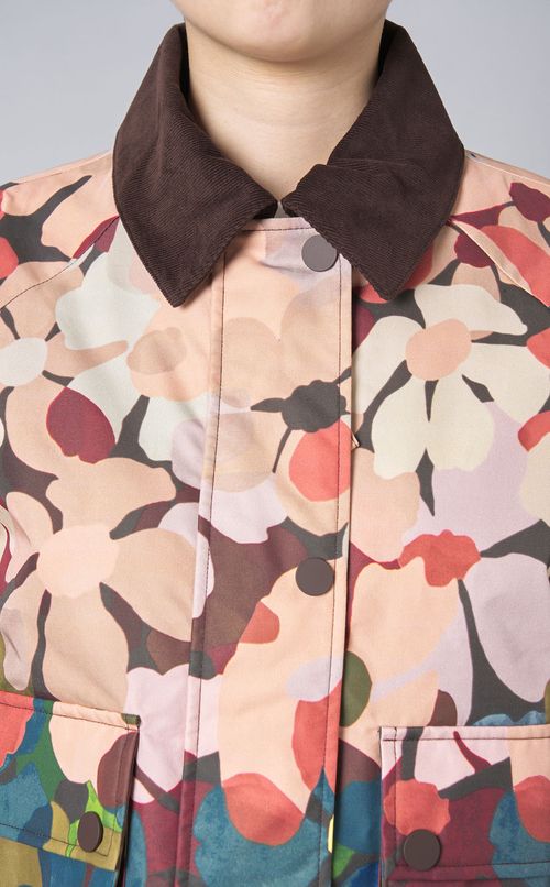 フラワープリントブルゾン