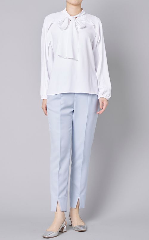 ボウタイリボンブラウス