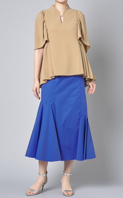 ボリュームヘムマーメイドスカート