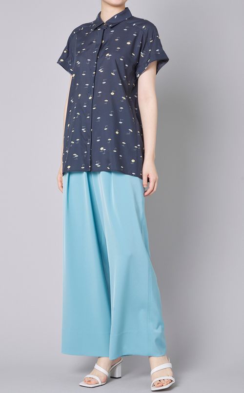 パラソルプリントショートスリーブシャツ