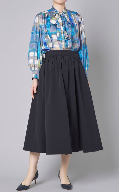 ストレッチタフタギャザースカート