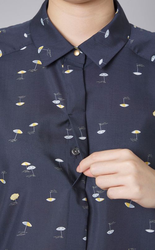 パラソルプリントショートスリーブシャツ