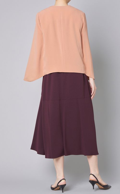 ノーカラーケープジャケット