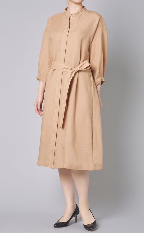 ソフトセルツイルシャツワンピース