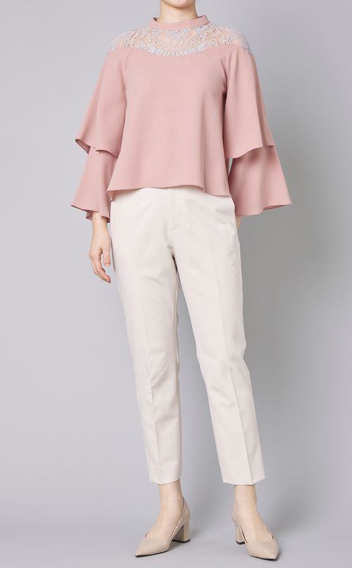 センタープレステーパードパンツ