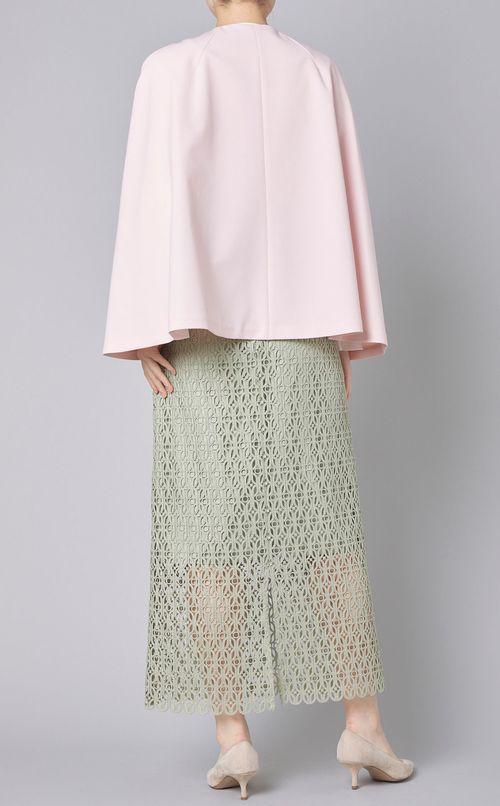 ノーカラーケープジャケット