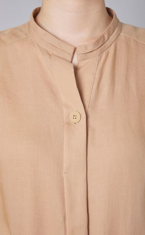 ソフトセルツイルシャツワンピース