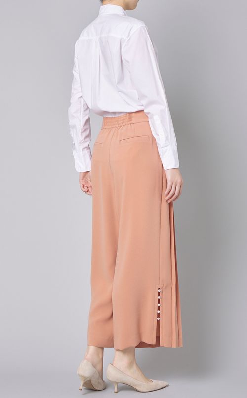 フロントプリーツストレートパンツ