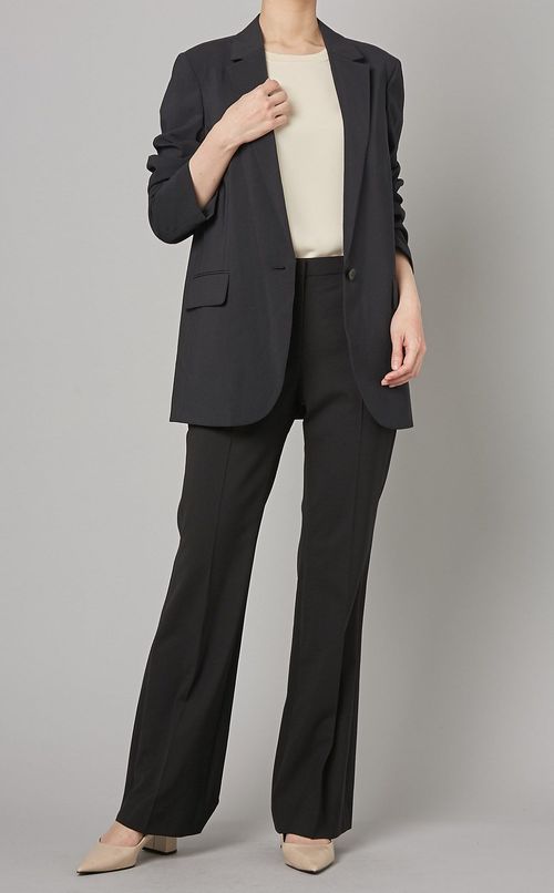 ハーフスリーブクルーネックプルオーバー