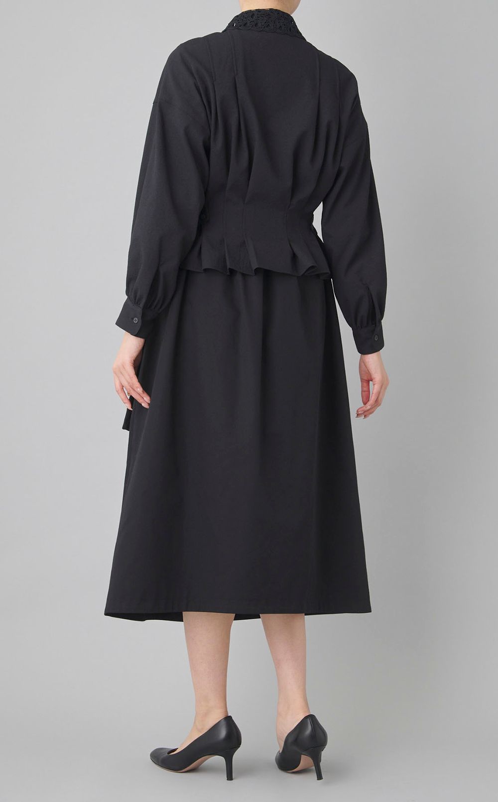 レースカラータックブルゾン