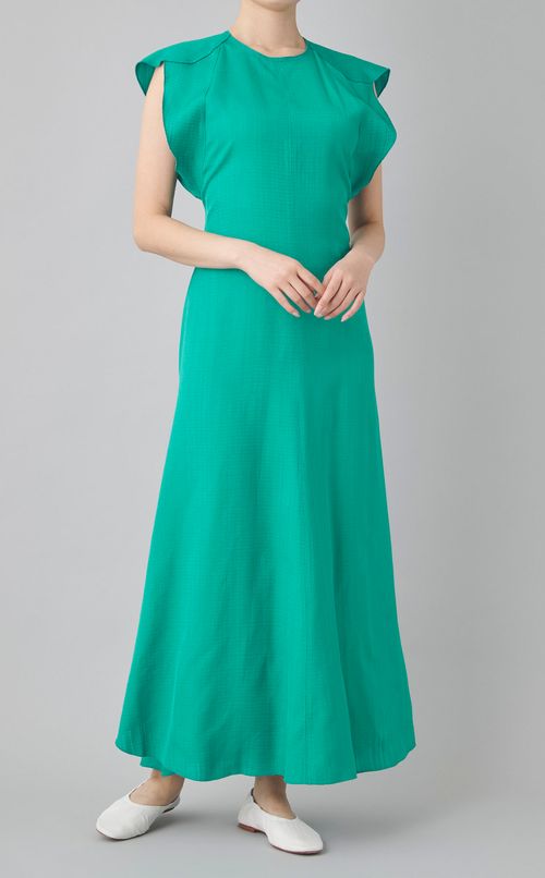 キャップスリーブフレアワンピース