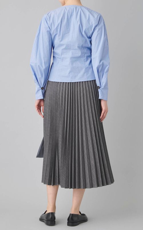 バックプリーツペプラムスカート