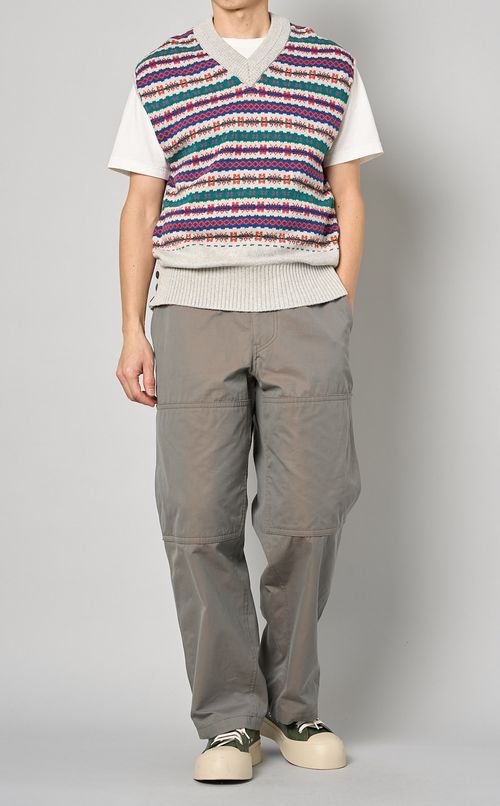 フェアアイルVネックニットベスト