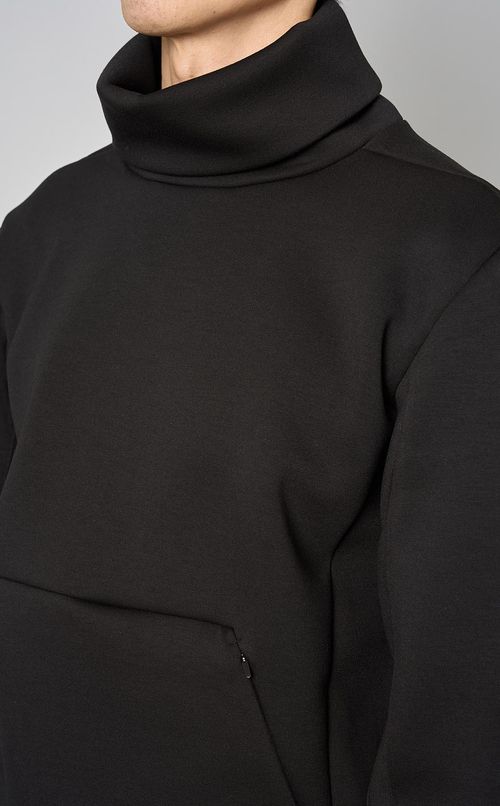 【手洗い可】タートルネッククッションスウェット