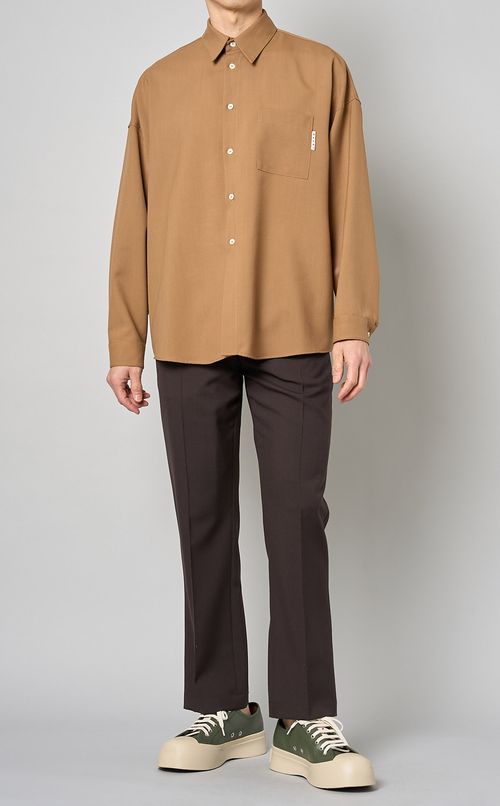 トロピカルウールシングルシャツ