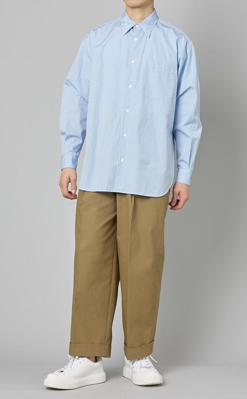 ブロードストライプシャツ