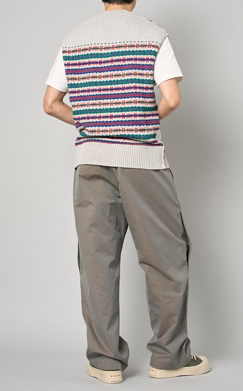 フェアアイルVネックニットベスト