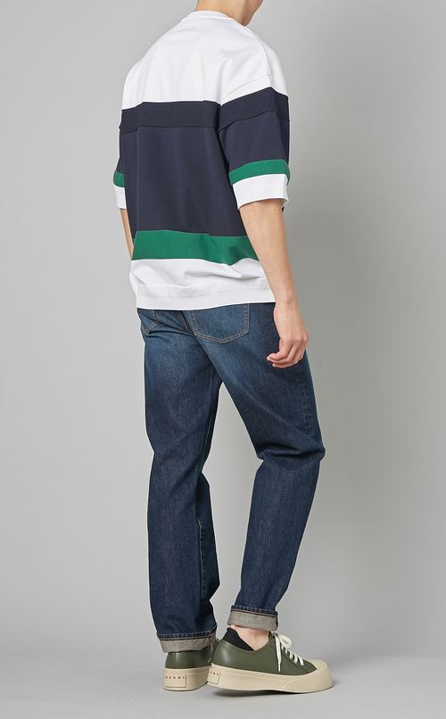 パネルラインニットカットソー