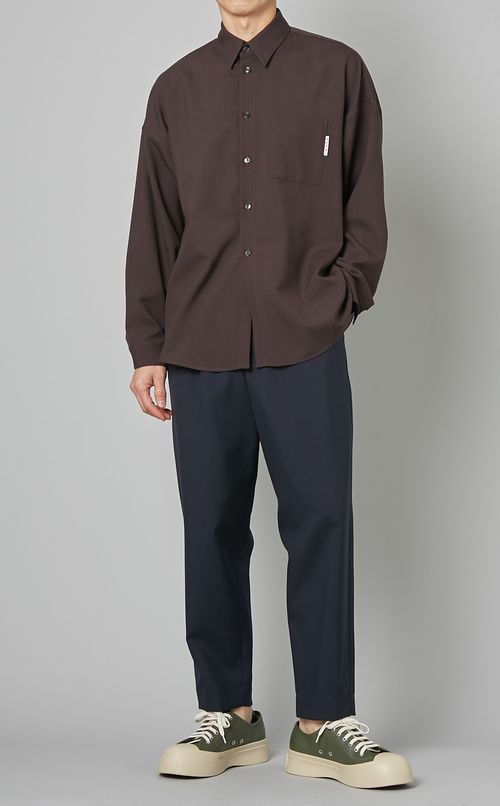 トロピカルウールタックパンツ