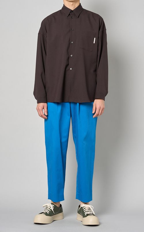 トロピカルウールシングルシャツ