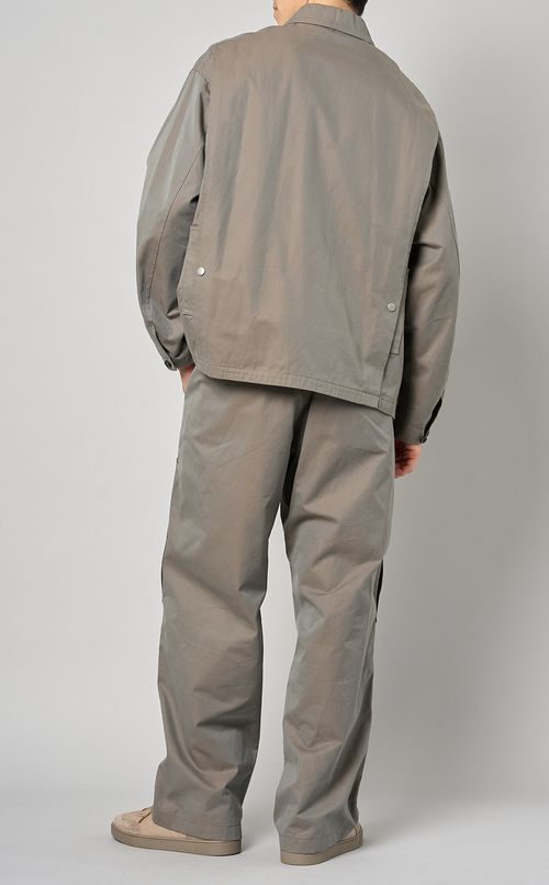 シャンブレージップアップジャケット