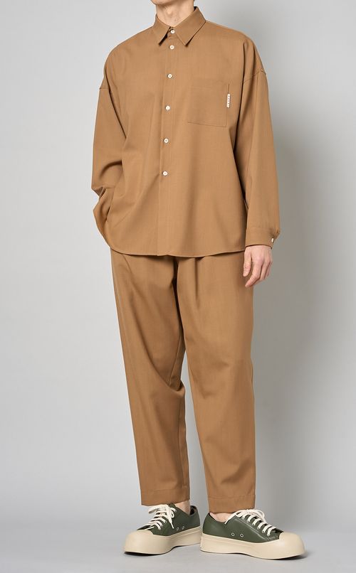 トロピカルウールシングルシャツ