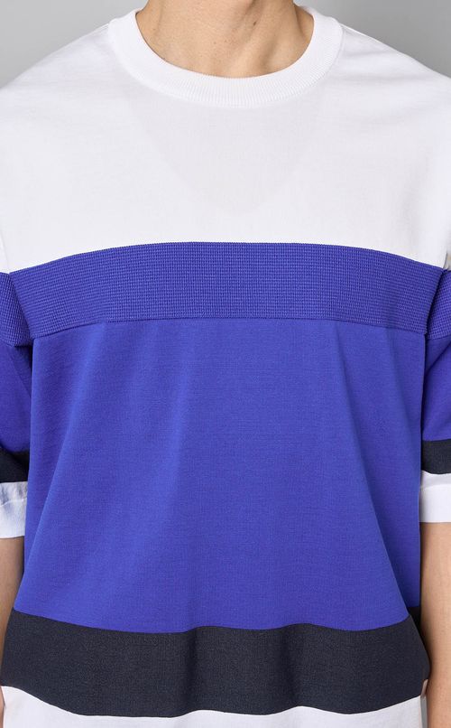 パネルラインニットカットソー