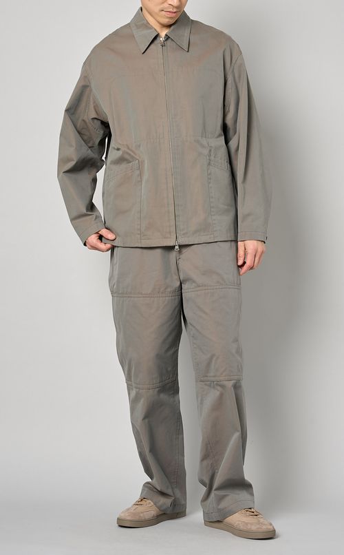 シャンブレージップアップジャケット