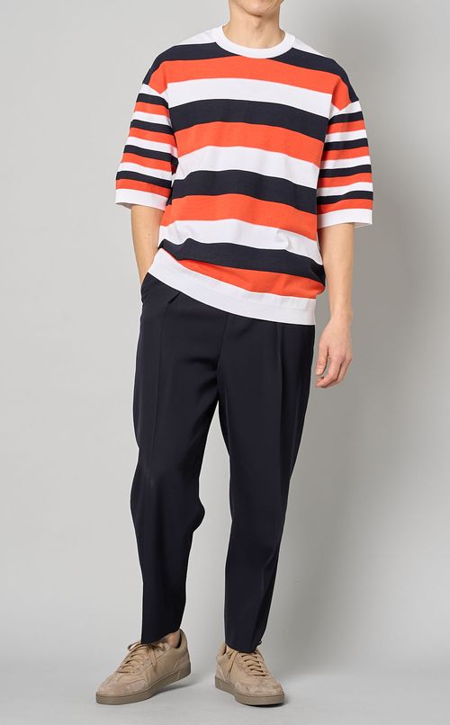 ウールレーヨンサイドアジャスターパンツ