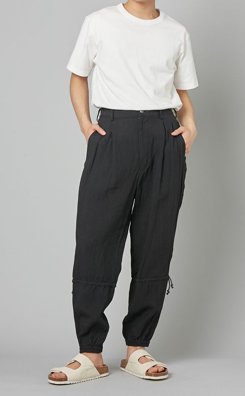 ニードローストリングサイドジップパンツ