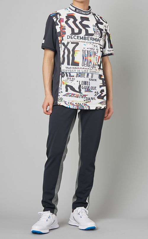 【手洗い可】デジタルプリントモックネック