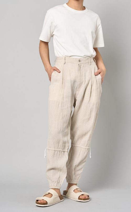 ニードローストリングサイドジップパンツ