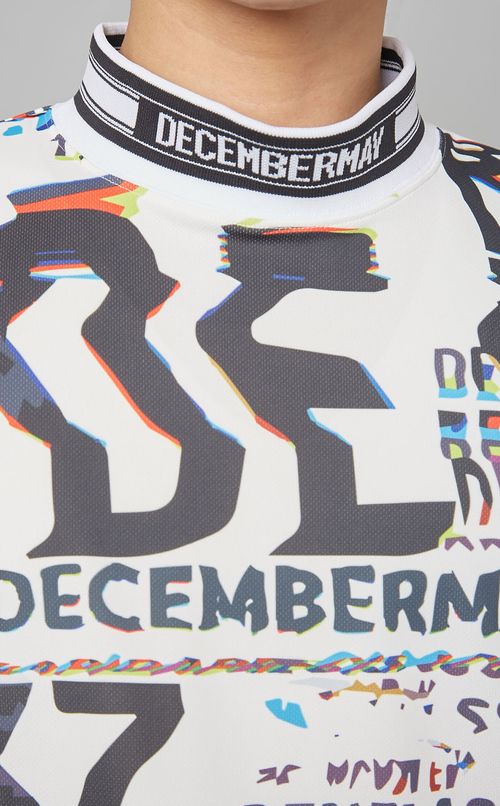 【手洗い可】デジタルプリントモックネック