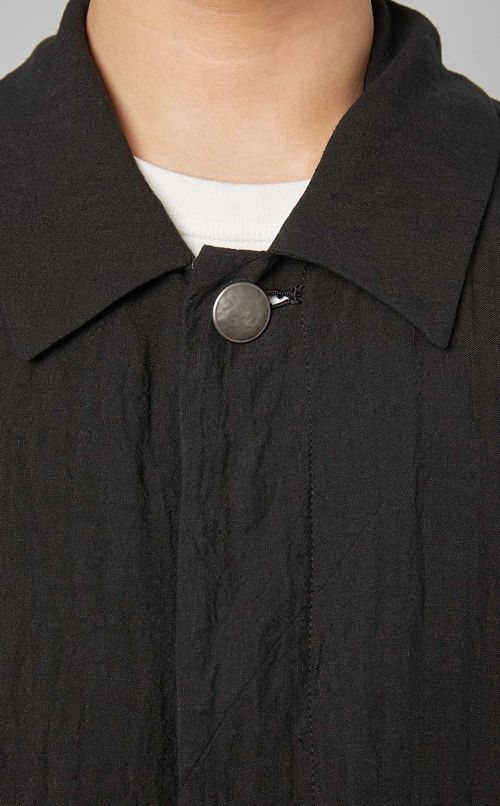 ウォッシュリネンロングコート